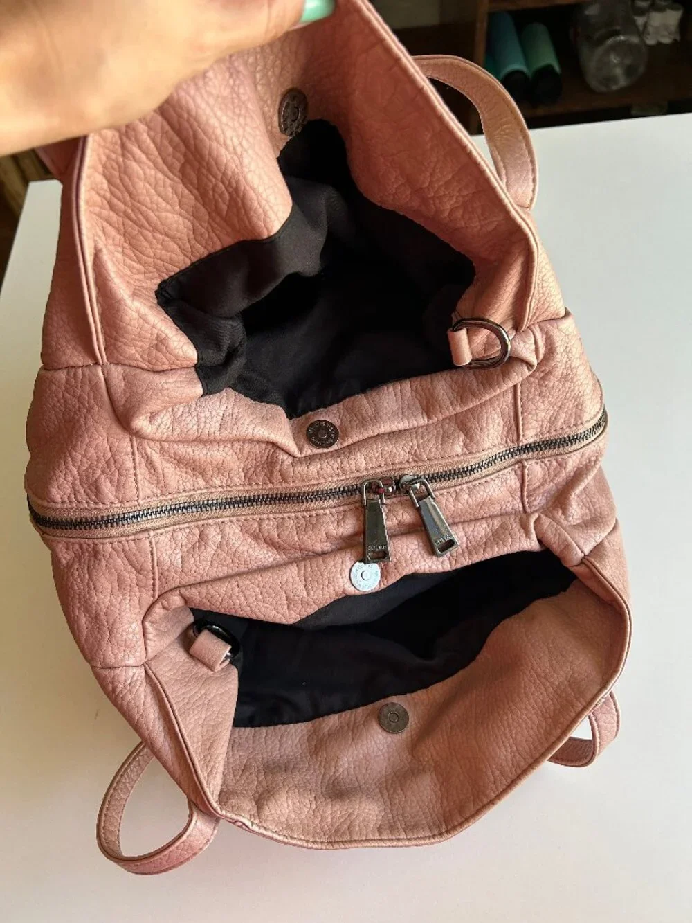 Designer Bag CoLab brand Beautiful blush pink slouchy shoulder softcomfy leather